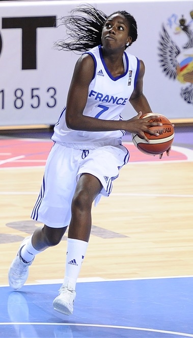 Marie-Michelle Milapie a fourni un grand match face à la Grèce (photo : FIBA)