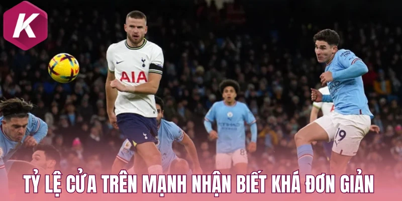 Tỷ lệ cửa trên mạnh nhận biết khá đơn giản 