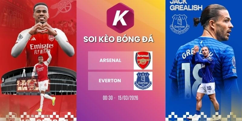 soi kèo Arsenal vs Everton - NHA, 15/03/2026