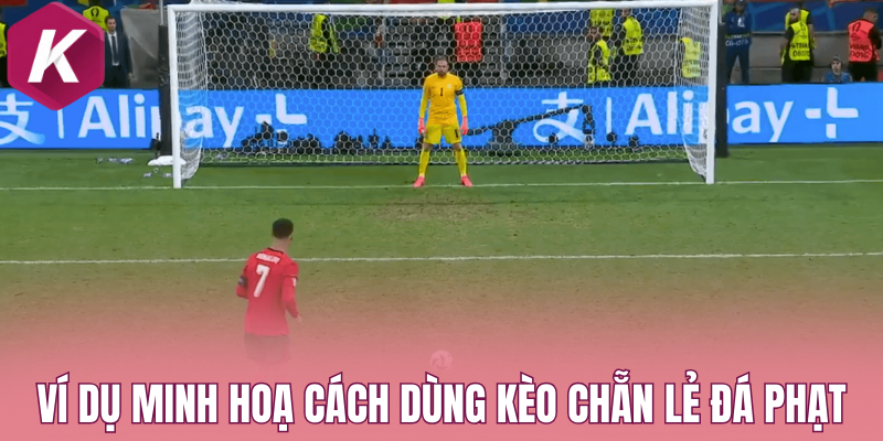 Ví dụ minh hoạ cách dùng kèo chẵn lẻ đá phạt