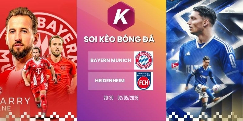 Kèo nhà cái Bayern Munich VS Heidenheim - Bundesliga, 02/05/2026